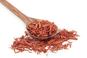 sandalwood in a wooden spoon