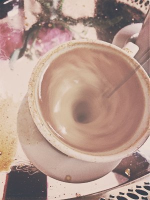 coffee being frothed