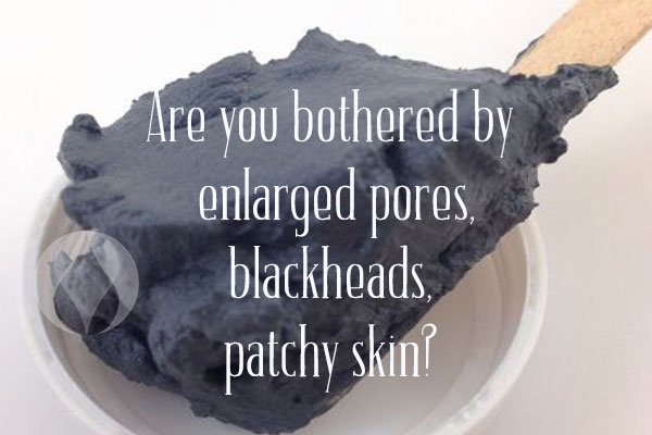 clay and charcoal facial mask