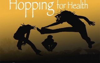 jumping on trampoline