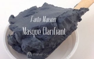 masque d'argile avec du charbon