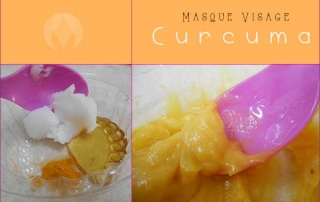 masque visage curcuma