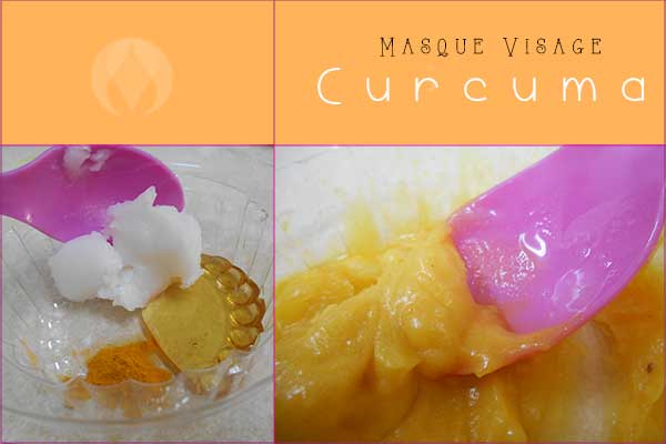 masque visage curcuma