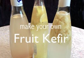 3 bottles of water kefir