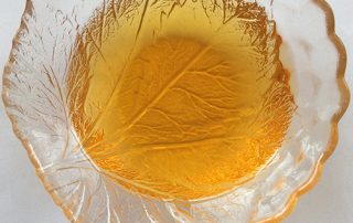 glass bowl with Argan oil